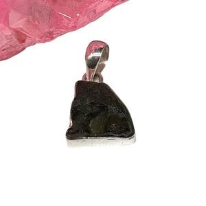Moldavite Necklace Pendant Solid 925 Sterling Silver